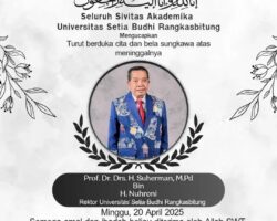 Rektor Universitas Setia Budhi Rangkasbitung, Prof. Dr. Drs. H. Suherman, M.Pd., Tutup Usia